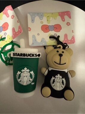 Cartoon Coffee theme keychains